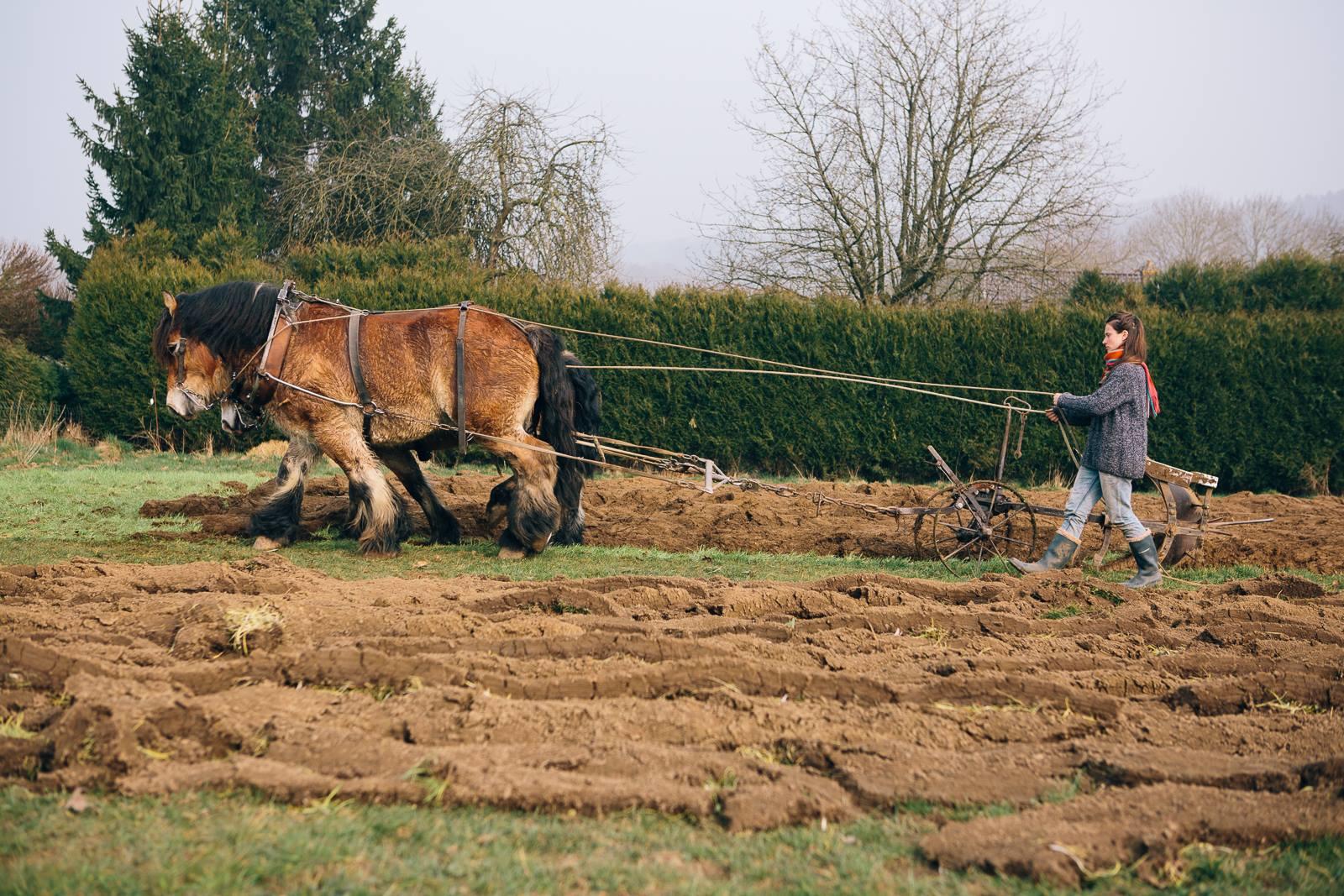 Sarah Remy et Petula, au Jardin de la Fouarge.