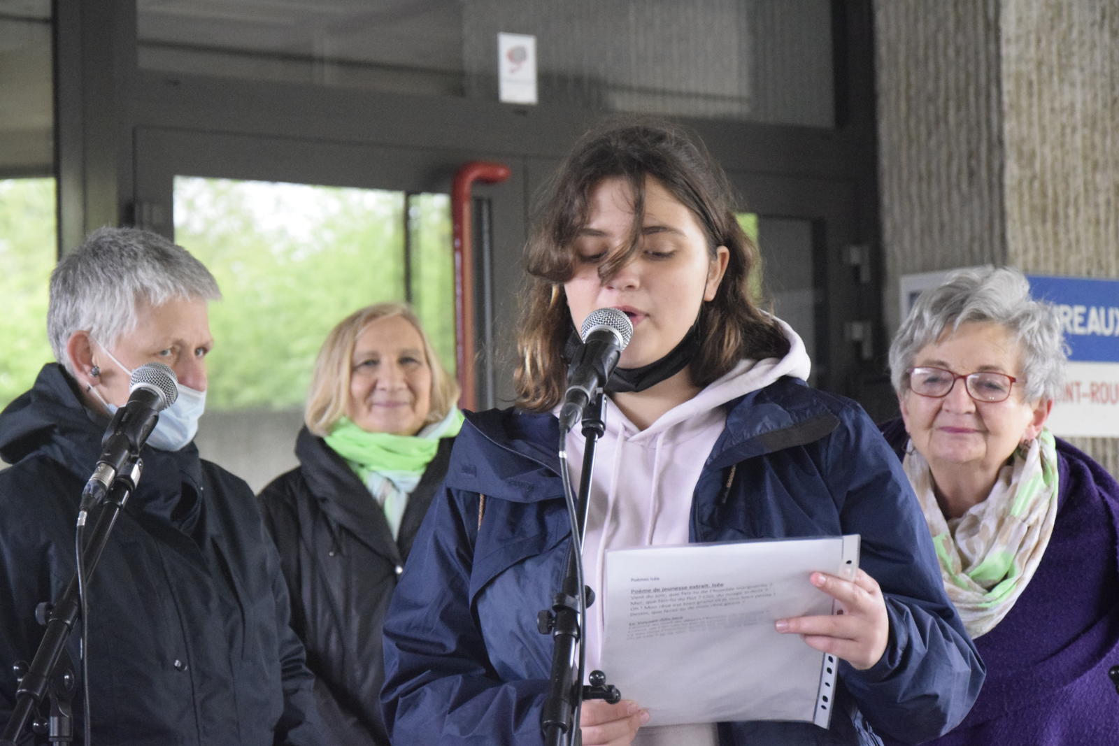 Lecture publique le 22 mai pour l'événement "Avec Louise Michel". Photo : Christian Léonet.