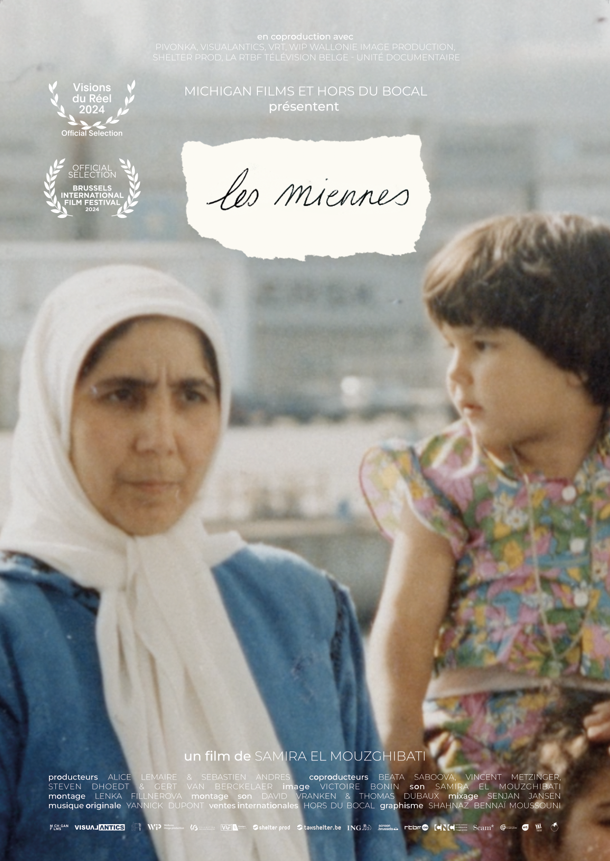 "Les Miennes", de Samira El Mouzghibati : affiche du film (2024).