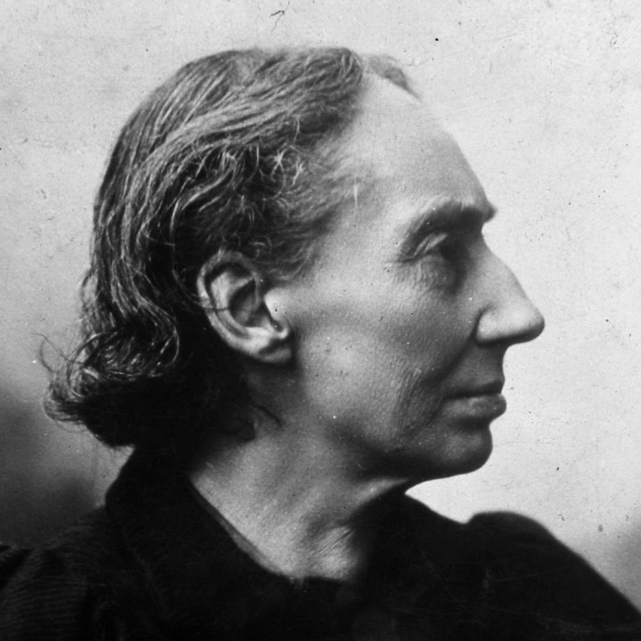 Louise Michel (1830-1905) de profil