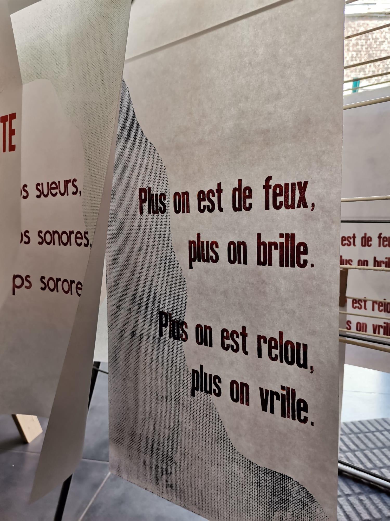 "Plus on est de feux, plus on brille. Plus on est relou, plus on vrille." - Atelier Safer Space(s), mai 2022.